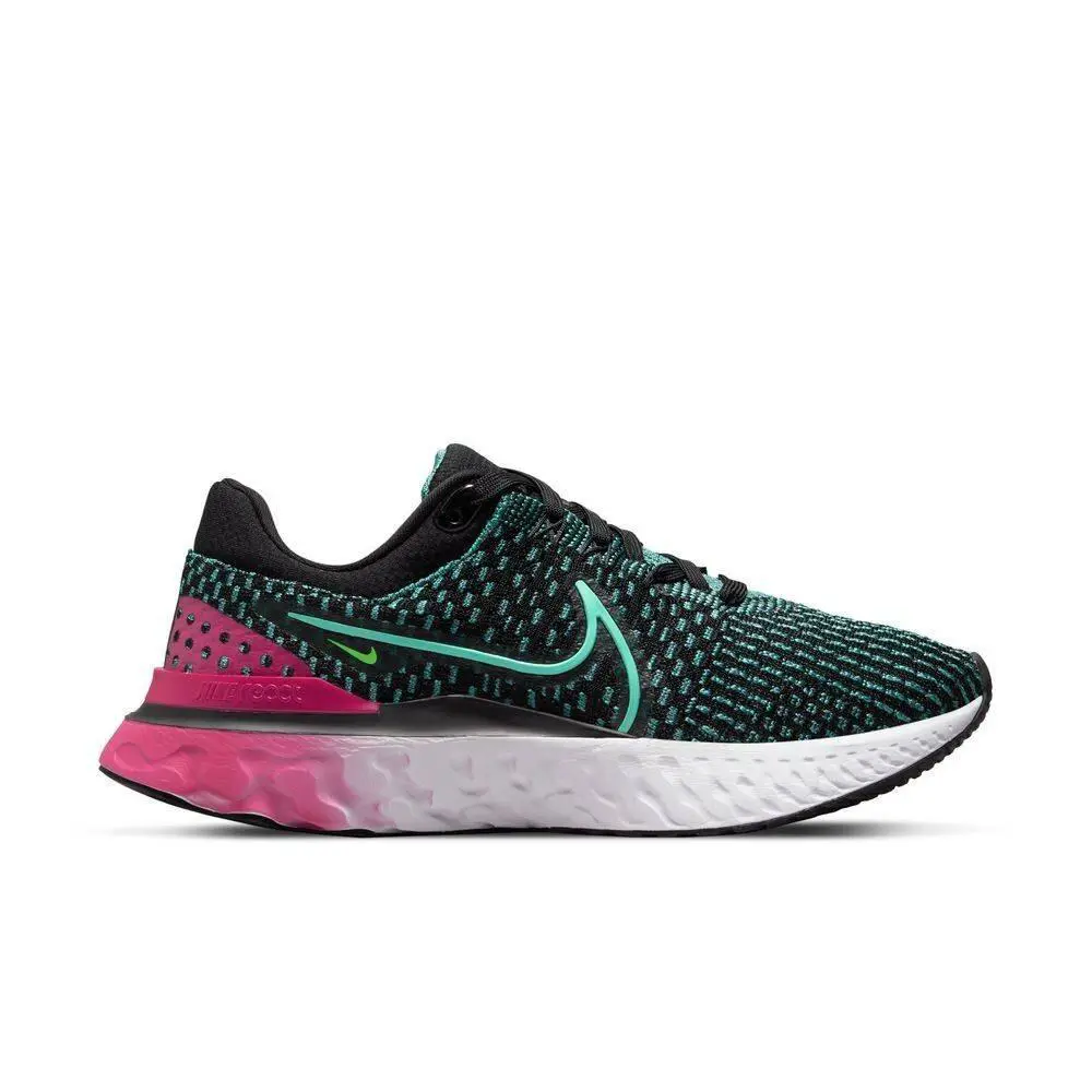 Nike shoes - Nike React Infinity - React Infinity - DD3024-003 - Black/Dynamic Turq-Pink Prime 2