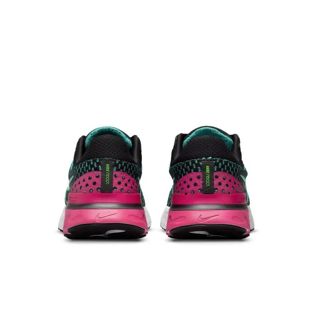 Nike shoes - Nike React Infinity - React Infinity - DD3024-003 - Black/Dynamic Turq-Pink Prime 5
