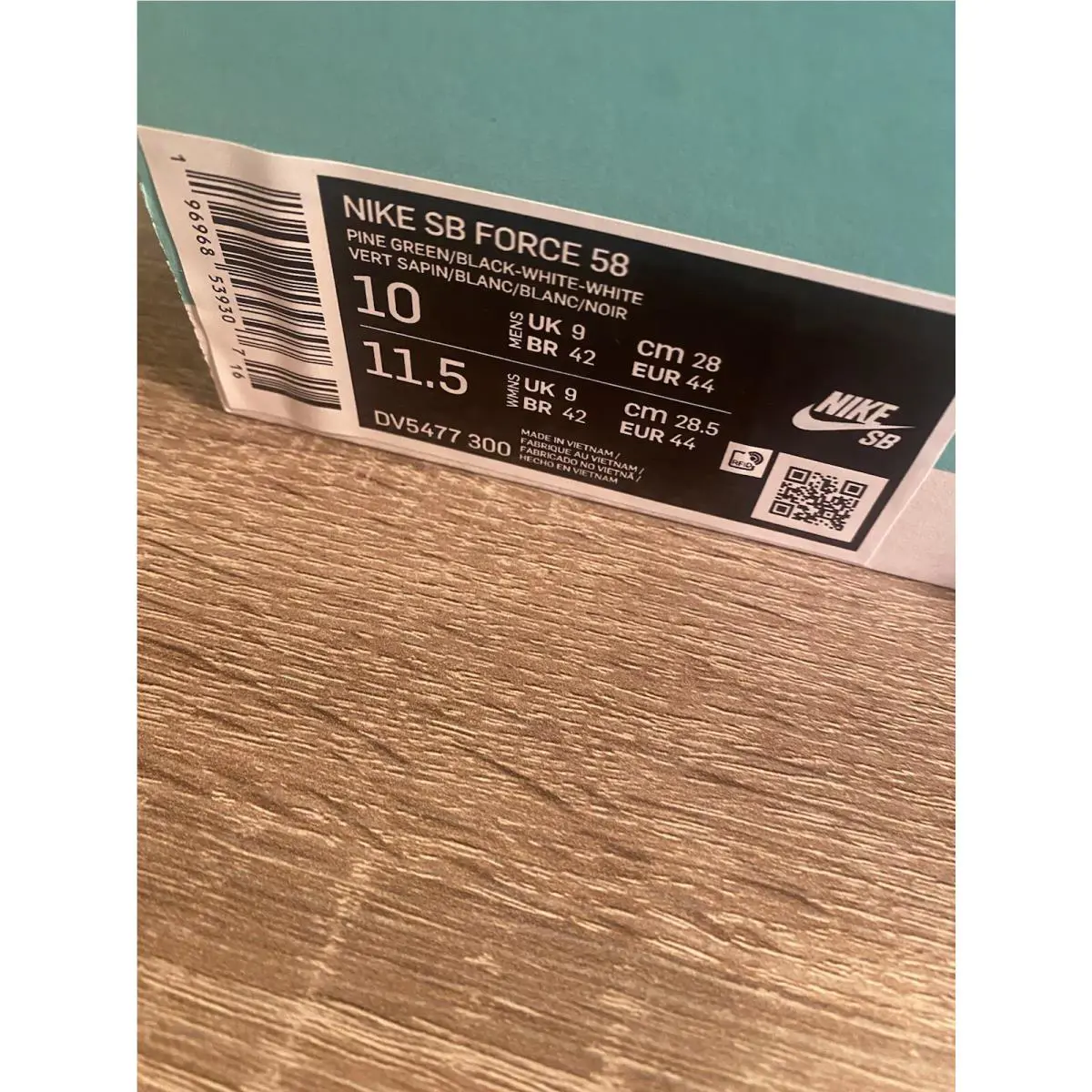 Nike shoes - Nike Force 58 SB - Force - DV5477-300 - Green 10