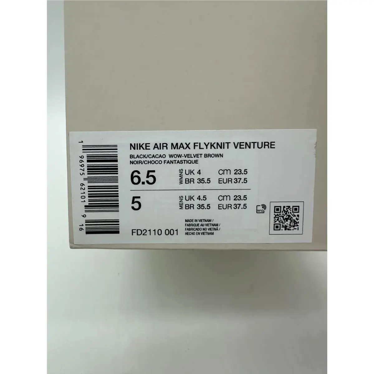 Nike shoes - Nike  Air Max Flyknit Venture - FD2110 001 - Black (UPC: 196975621019) 4