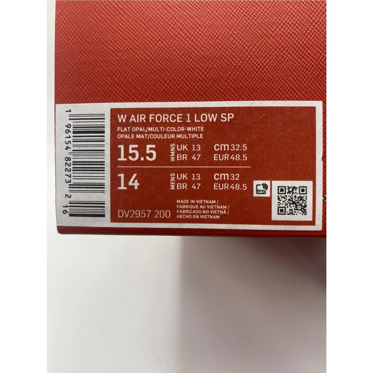 Nike shoes - Nike Air Force 1 - Air Force - DV2957 200 - Flat Opal/Multi-Color-White (UPC: 196154822657) 6