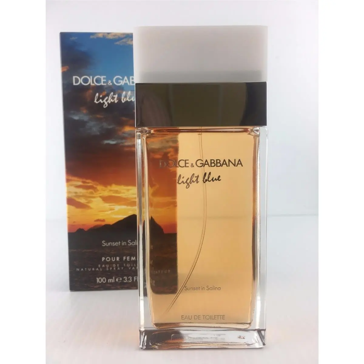 Dolce Gabbana Light Blue Sunset In Salina Women Perfume Edt Spray 3.3 oz