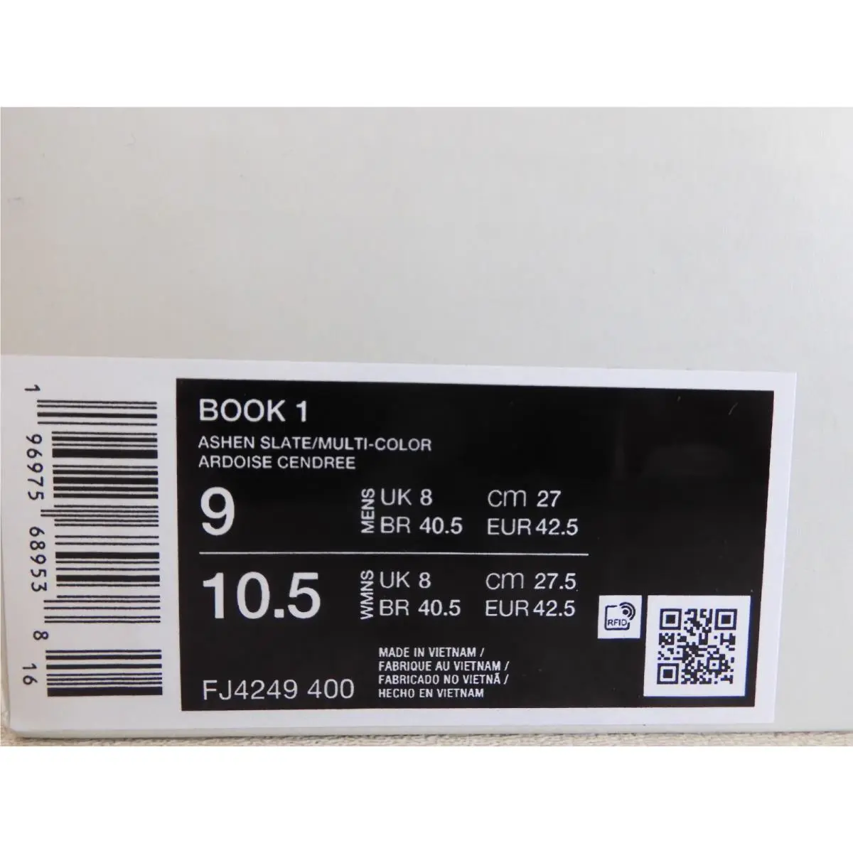 Nike shoes - Book 1 - Book - FJ4249-400 - Ashen Slate, Multicolor 3