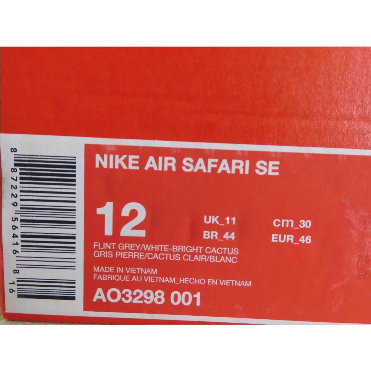 Nike shoes - Nike Air Safari - Air Safari - AO3298-001 - Gray (UPC: 887229564168) 3
