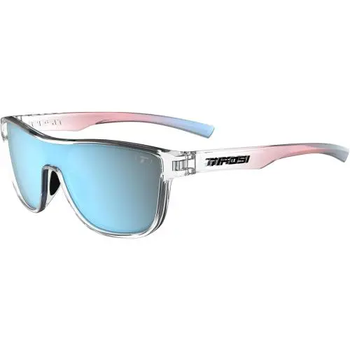 Tifosi Sizzle Sport Sunglasses - Ideal Avant Clear Smoke Bright Blue Mirror Lens