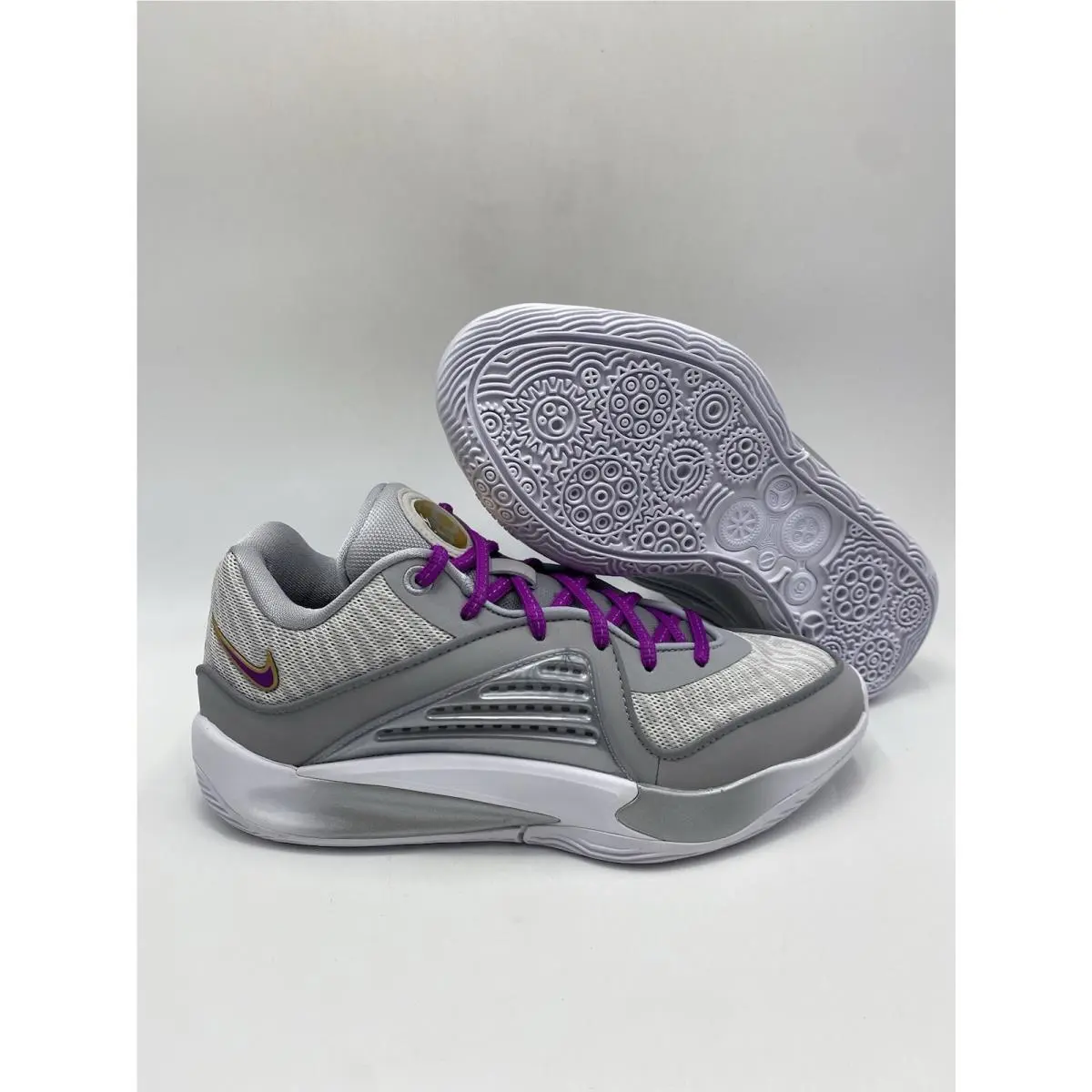 Nike iD KD 16 Silver White Purple Shoes FB2390 900 Men`s Size 5.5