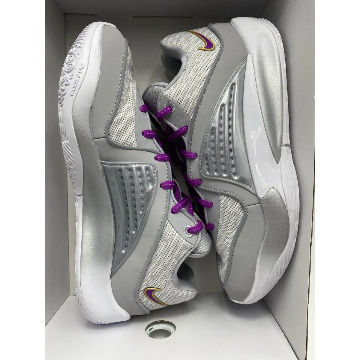 Nike shoes - NIKE iD - FB2390 900 - Silver/White-Purple 4