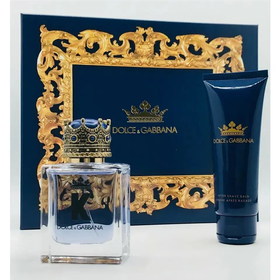 Dolce Gabbana K King 2pc Set Men Cologne Spray 1.6 oz After Shave 2.5