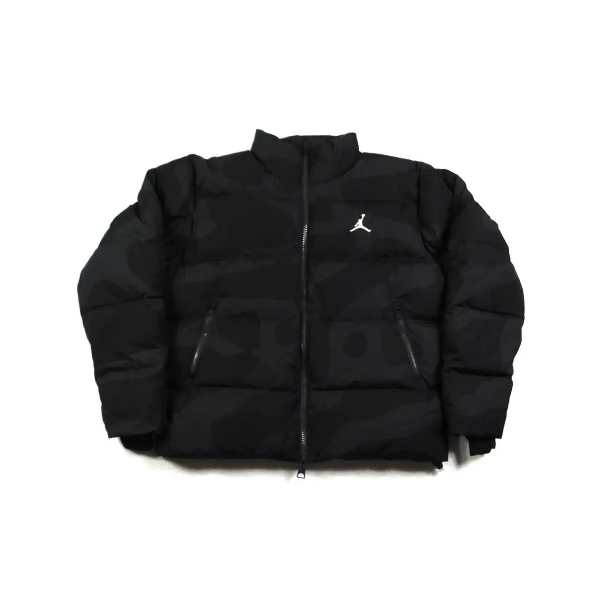 Nike Air Jordan Flight Heritage Black Puffer Jacket Sz L FB6988 045 Rare