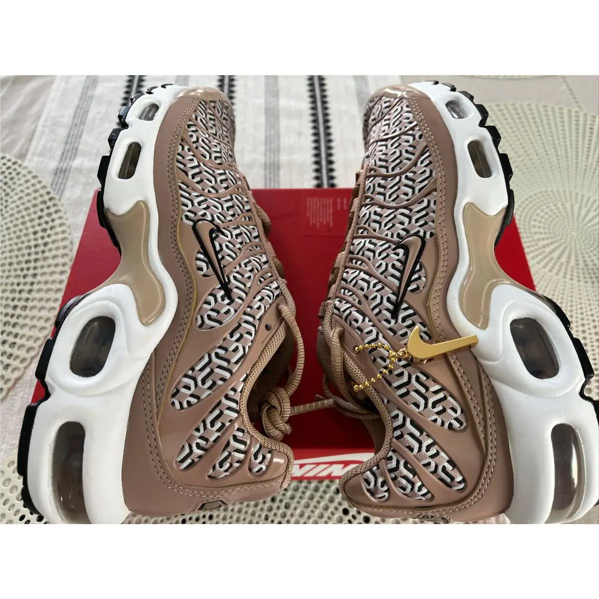 Nike shoes - Nike Air Max Plus - Air Max Plus - FB2557-200 - Hemp Black White Summit White 9