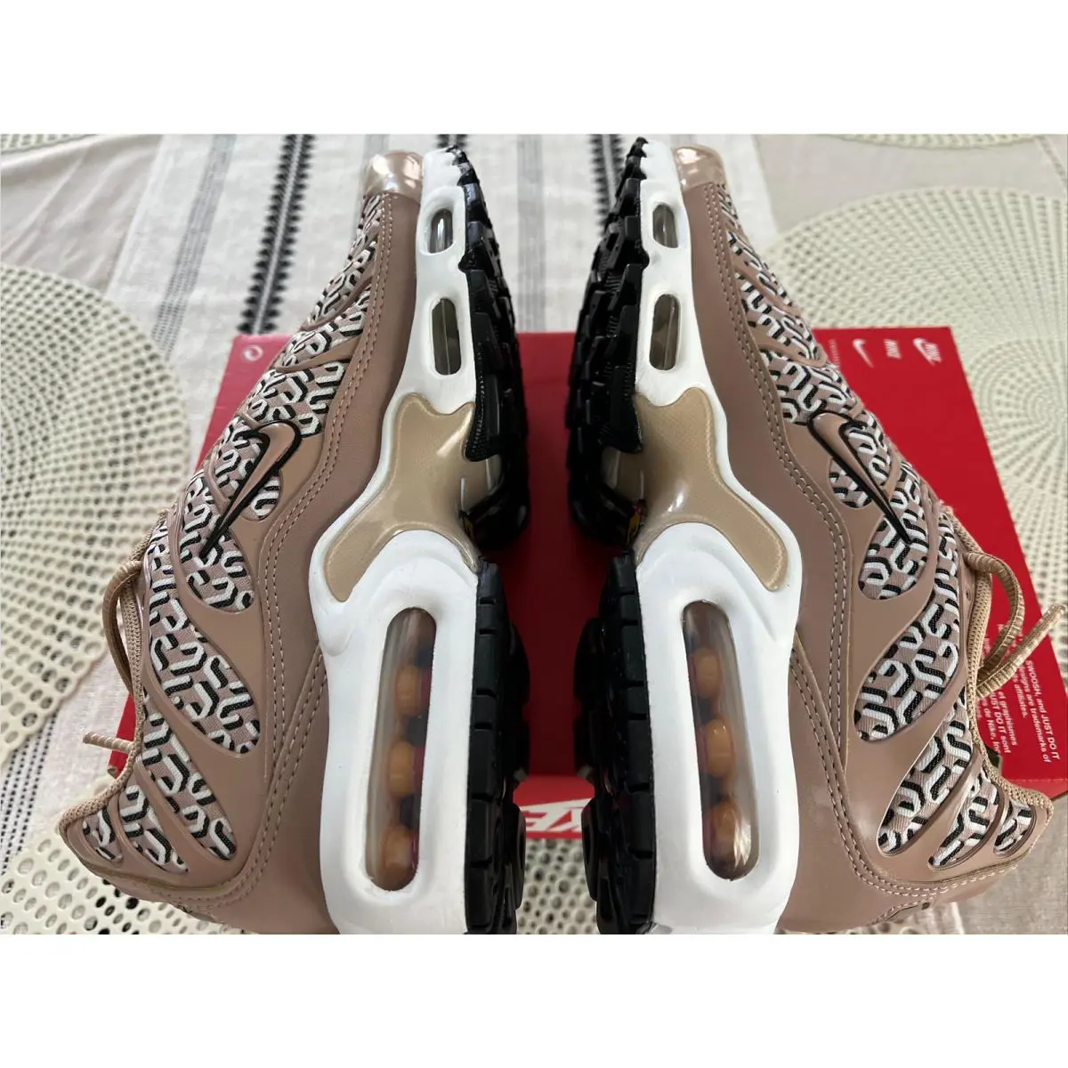 Nike shoes - Nike Air Max Plus - Air Max Plus - FB2557-200 - Hemp Black White Summit White 10