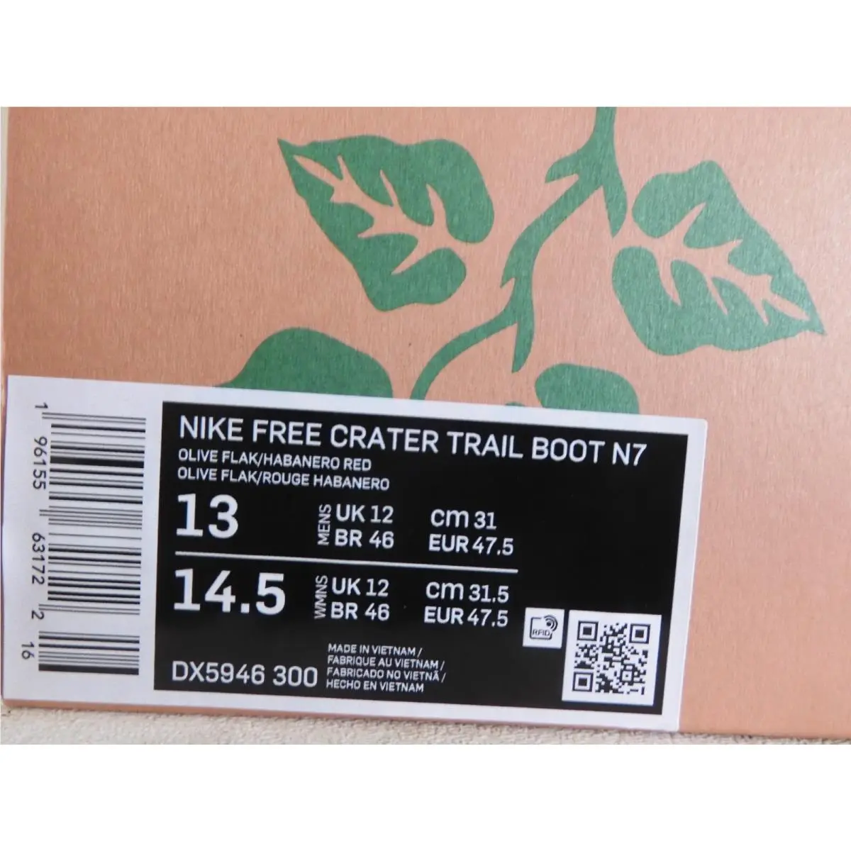 Nike shoes - Nike Free Crater - Free Crater - DX5946-300 - Green (UPC: 196155631722) 3