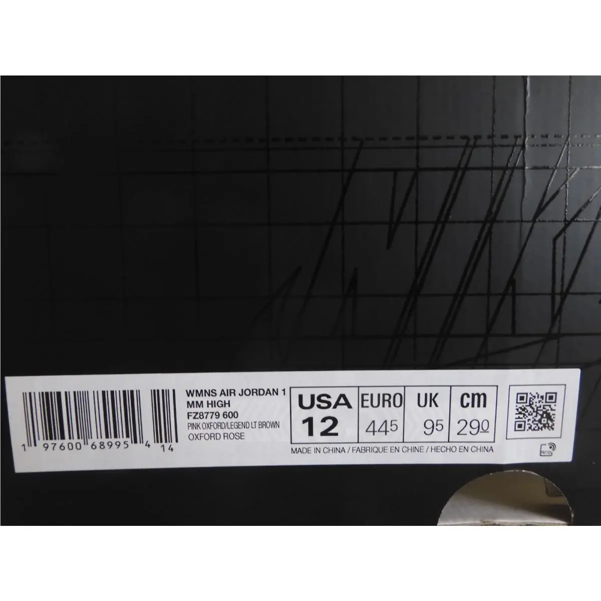 Nike shoes - Nike Air Jordan 1 - Air - FZ8779-600 - Pink (UPC: 197600689954) 6