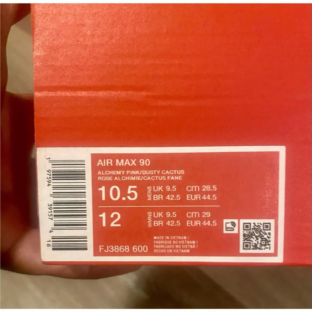 Nike shoes - Nike Air Max 90 - Air Max - FJ3868-600 - Alchemy Pink/Dusty Cuctus/Cosmic Clay/Fire Red (UPC: 197594391574) 10