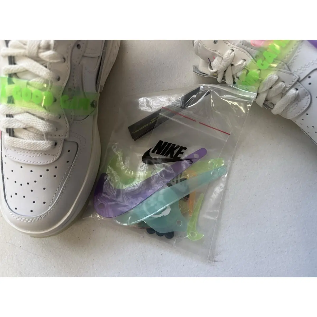 Nike shoes - Nike Air Force 1 `07 - DO2332-111 - Sail/White-Sail-Green Strike (UPC: 195244511730) 6