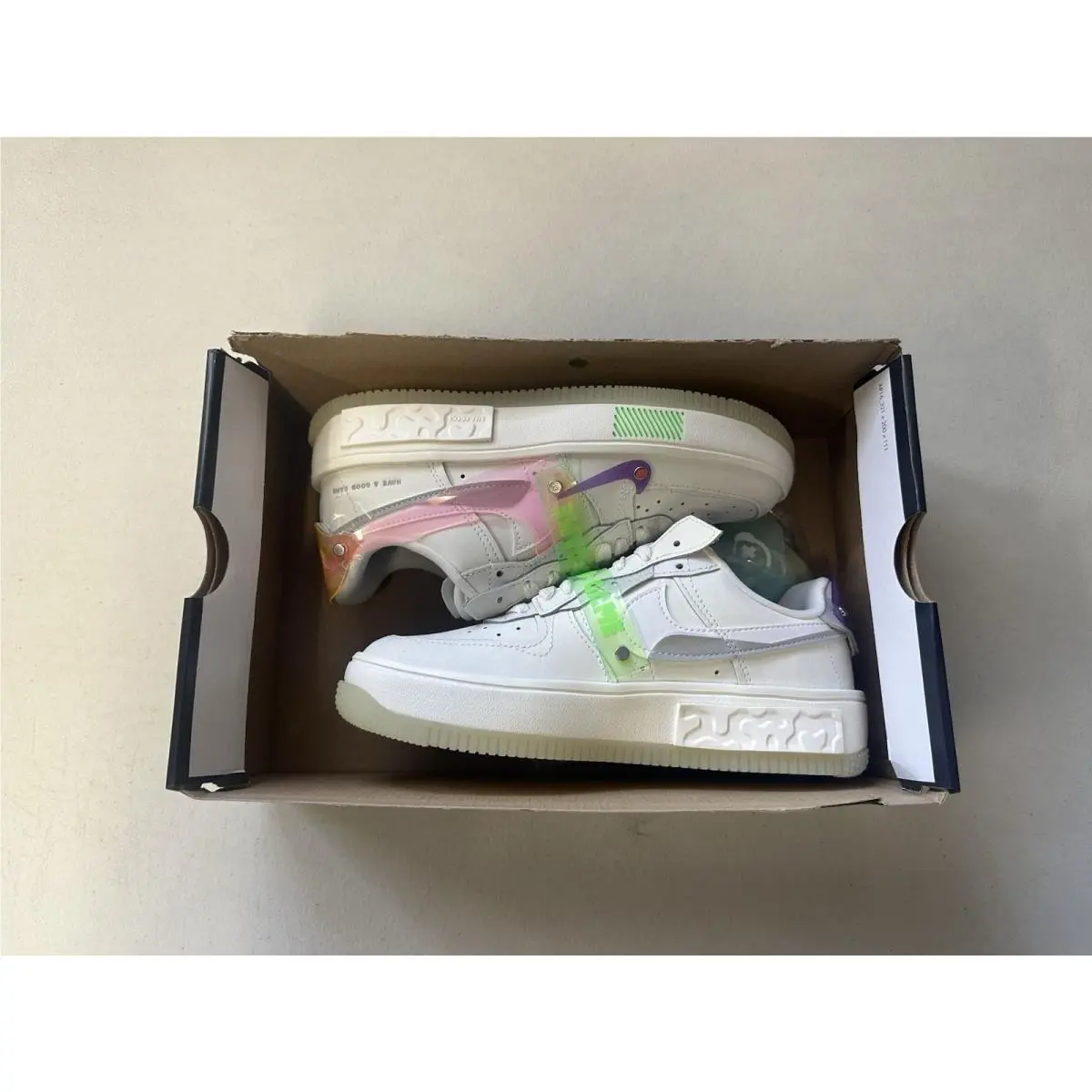 Nike shoes - Nike Air Force 1 `07 - DO2332-111 - Sail/White-Sail-Green Strike (UPC: 195244511730) 7