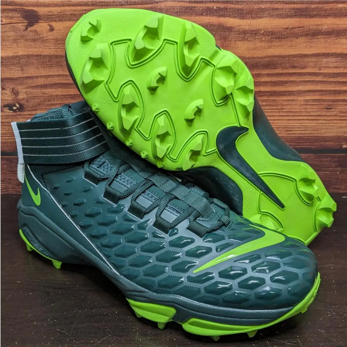 Nike Force Savage Pro 2 Shark Men`s 16 Michigan State PE Green Football Cleats