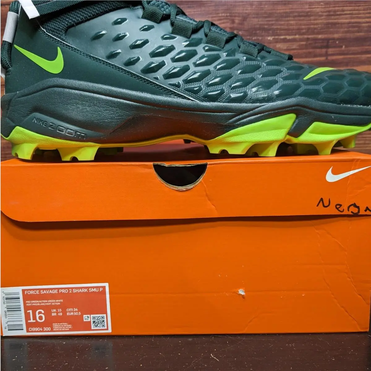 Nike shoes - Nike Force Savage Pro 2 - CI9904-300 - Green, Manufacturer: Pro Green/Action Green-White (UPC: 193150093333) 10