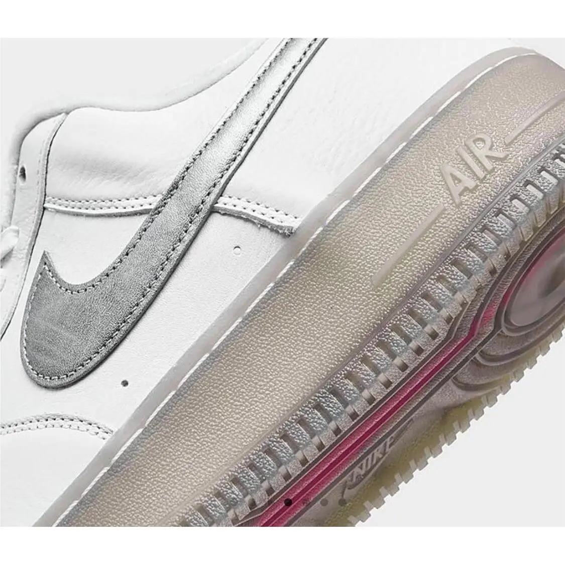 Nike shoes - Nike Air Force 1 - Air Force - DX3945-100 - White Metallic Silver 3