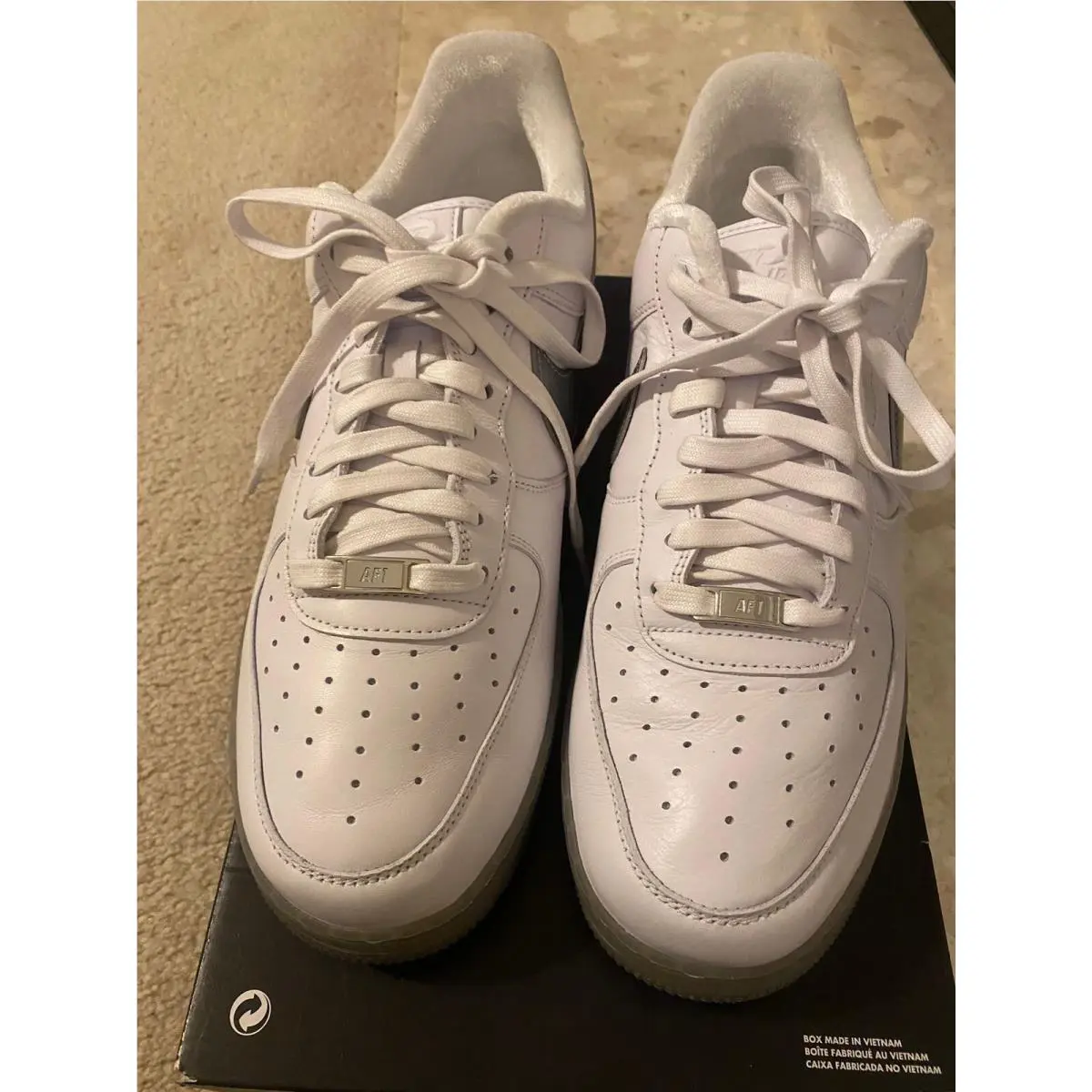 Nike shoes - Nike Air Force 1 - Air Force - DX3945-100 - White Metallic Silver 6