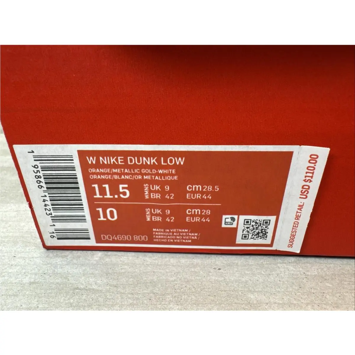 Nike shoes - Nike Dunk - Dunk - DQ4690-800 - Gold (UPC: 0195866144231) 15
