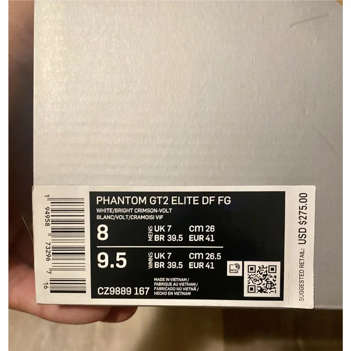 Nike shoes - Nike Phantom GT2 Elite DF FG - CZ9889-167 - White-Bright Crimson-Volt (UPC: 194958732967) 9