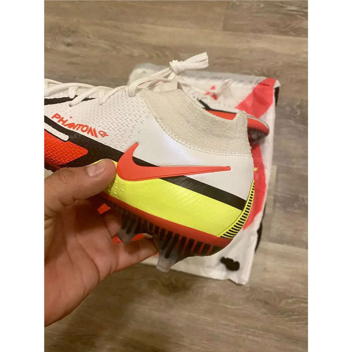 Nike shoes - Nike Phantom GT2 Elite DF FG - CZ9889-167 - White-Bright Crimson-Volt (UPC: 194958732967) 1