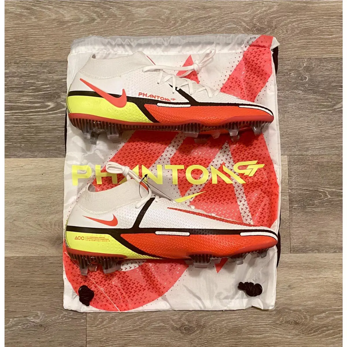 Nike shoes - Nike Phantom GT2 Elite DF FG - CZ9889-167 - White-Bright Crimson-Volt (UPC: 194958732967) 5