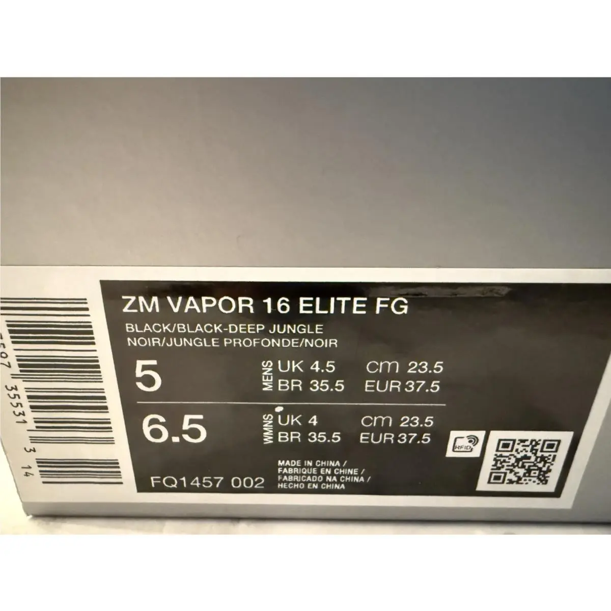 Nike shoes - Nike Zoom Mercurial Vapor 16 Elite FG - FQ1457-002 - Black 6