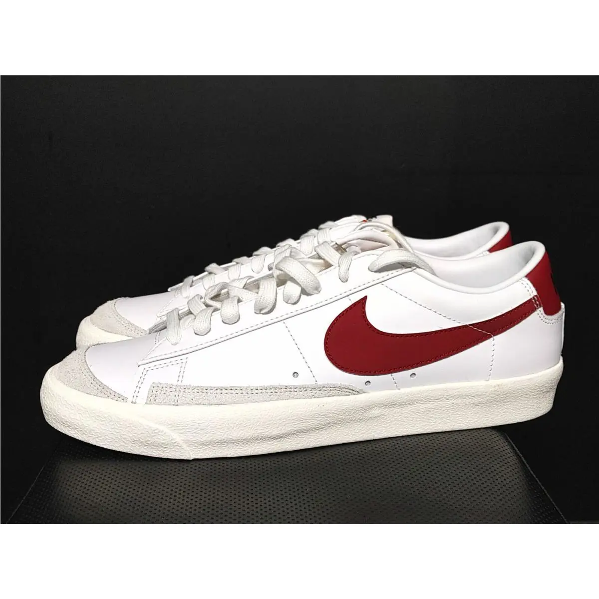 Nike Blazer Low `77 Vntg Shoes White Team Red Sail DA6364-102 Men`s Size 13