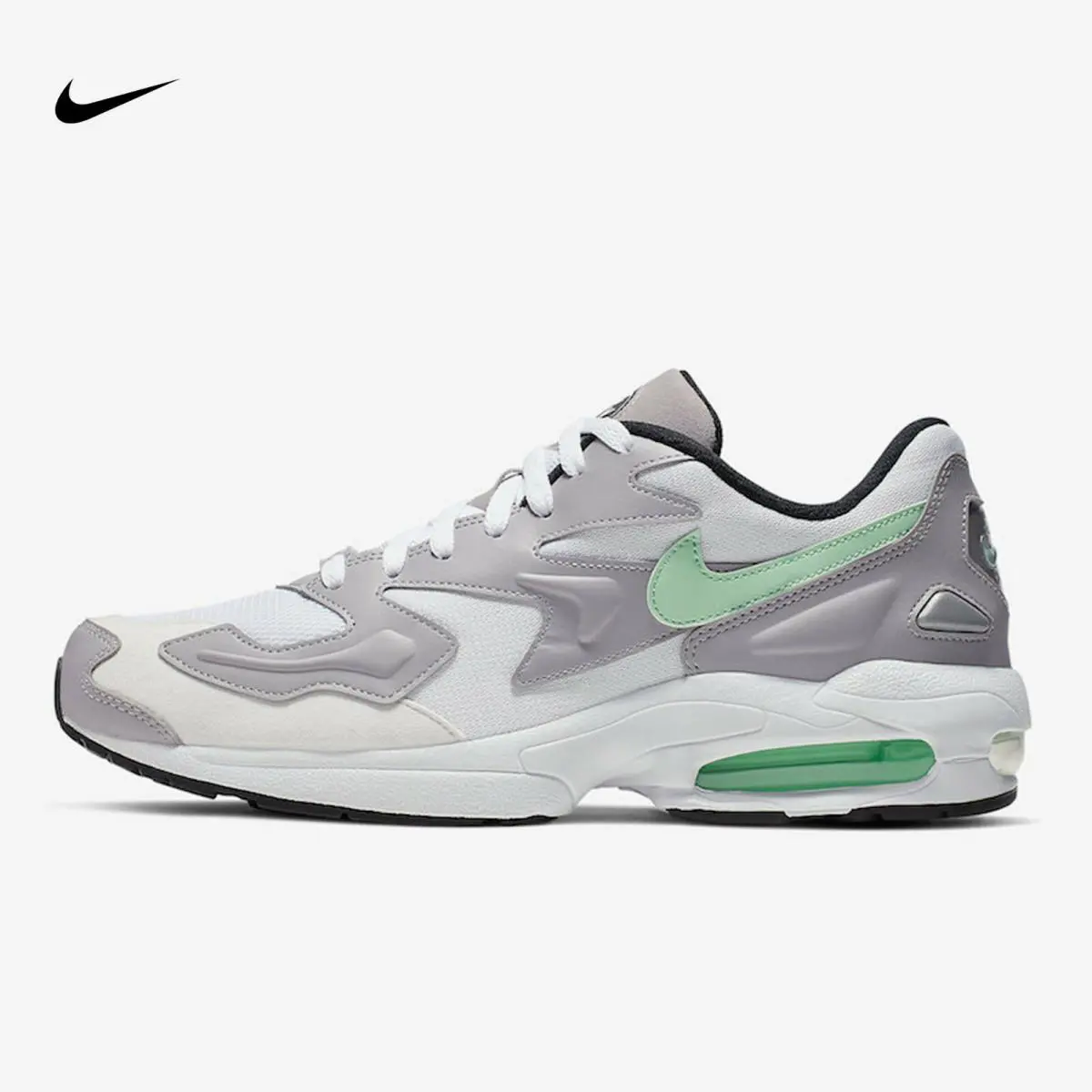 Nike shoes - Nike Air Max2 Light - Air Light - CJ0523-100 - Vast Grey/White-Fresh Mint (UPC: 193149762011) 0