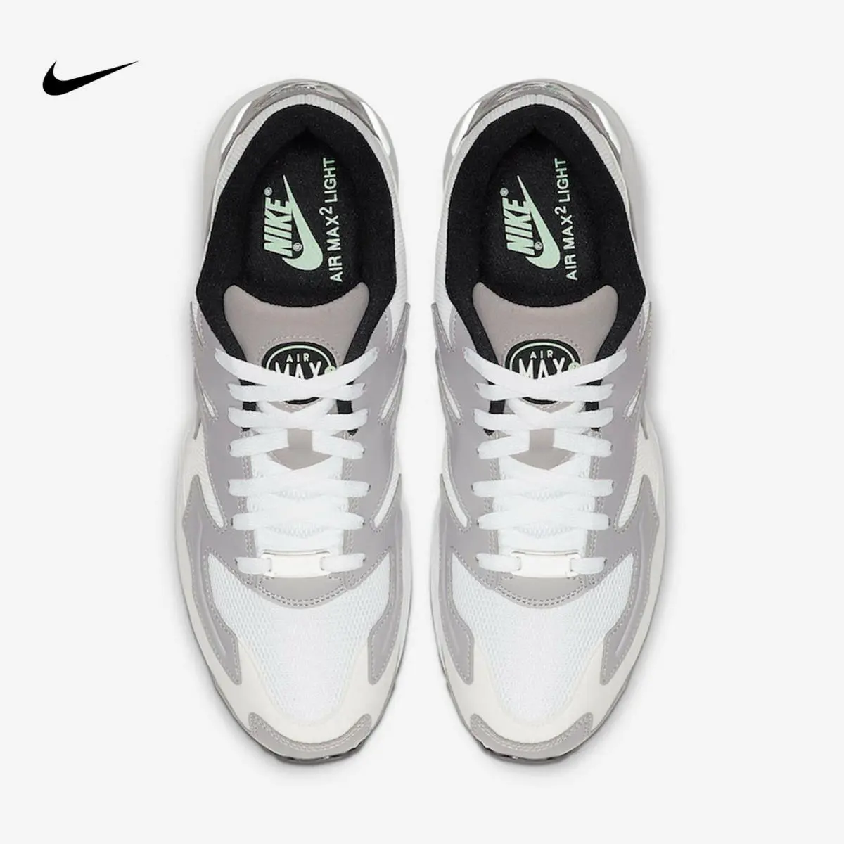 Nike shoes - Nike Air Max2 Light - Air Light - CJ0523-100 - Vast Grey/White-Fresh Mint (UPC: 193149762011) 2
