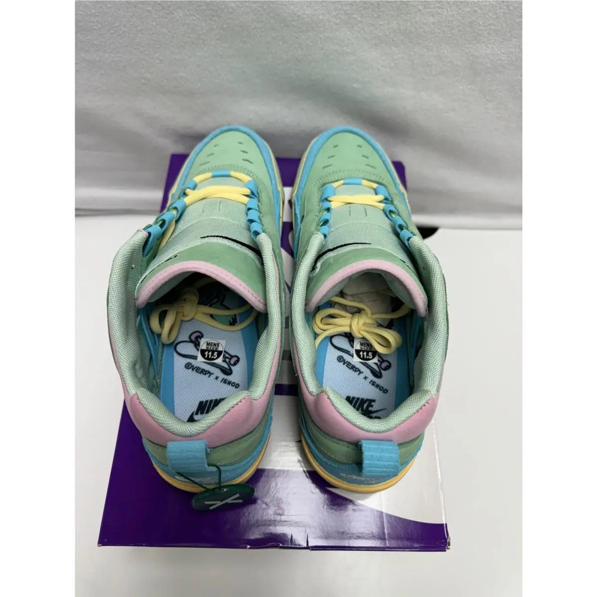 Nike shoes - Nike SB Air Max - Air Max - HF4074-400 - Blue Gaze, Manufacturer: Blue Gaze/Light Arctic Pink/Enamel Green/Bicycle Yellow 8