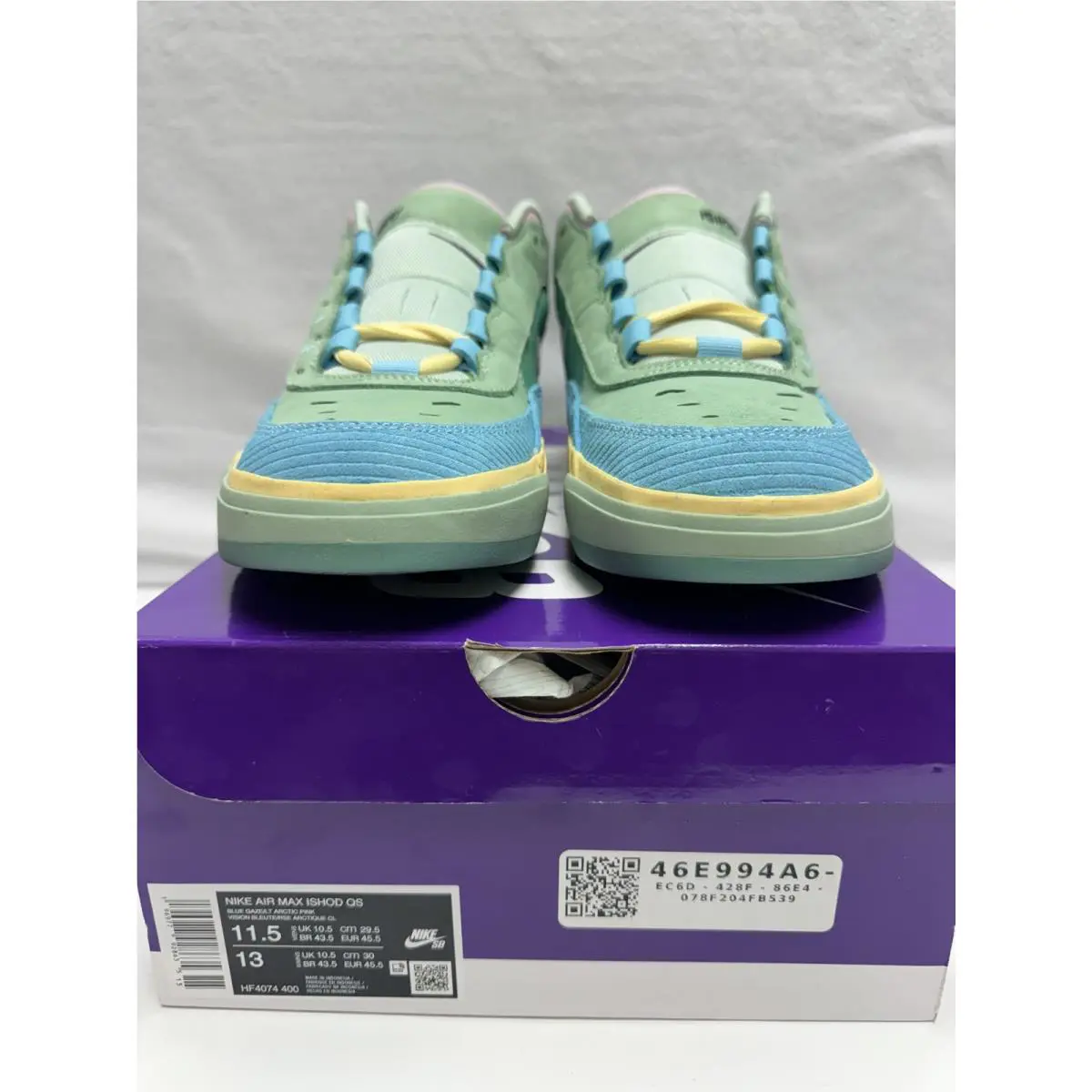 Nike shoes - Nike SB Air Max - Air Max - HF4074-400 - Blue Gaze, Manufacturer: Blue Gaze/Light Arctic Pink/Enamel Green/Bicycle Yellow 4