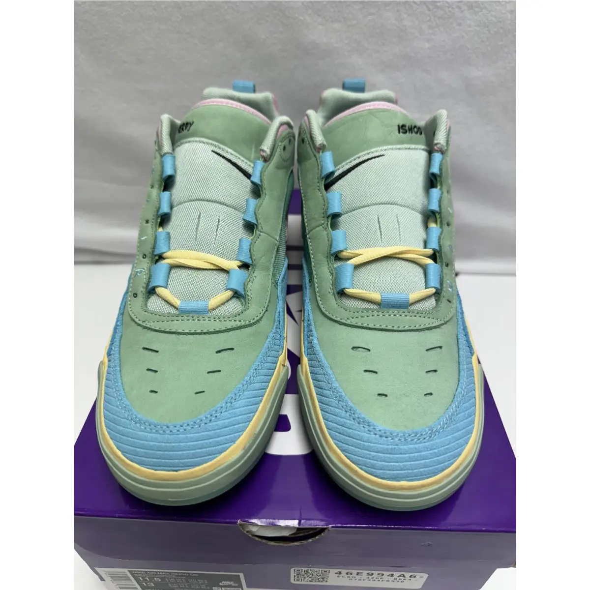 Nike shoes - Nike SB Air Max - Air Max - HF4074-400 - Blue Gaze, Manufacturer: Blue Gaze/Light Arctic Pink/Enamel Green/Bicycle Yellow 5