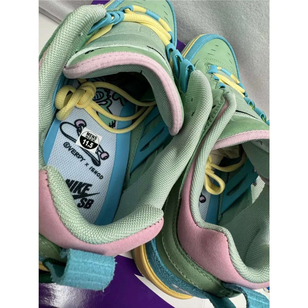 Nike shoes - Nike SB Air Max - Air Max - HF4074-400 - Blue Gaze, Manufacturer: Blue Gaze/Light Arctic Pink/Enamel Green/Bicycle Yellow 9