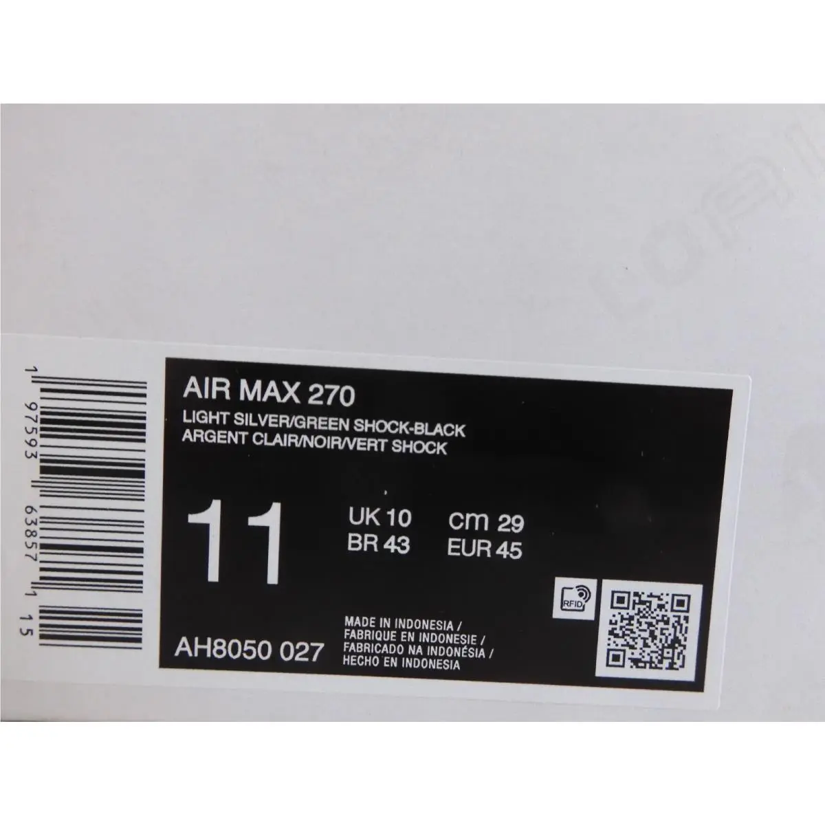 Nike shoes - Nike Air Max 270 - Air Max - AH8050-027 - Silver (UPC: 197593638571) 3