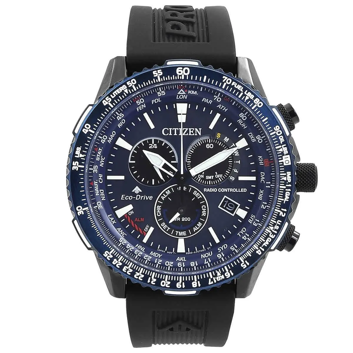 CB5006-02L Promaster Air A-t Blue Dial 46 mm Men`s Watch by Citizen