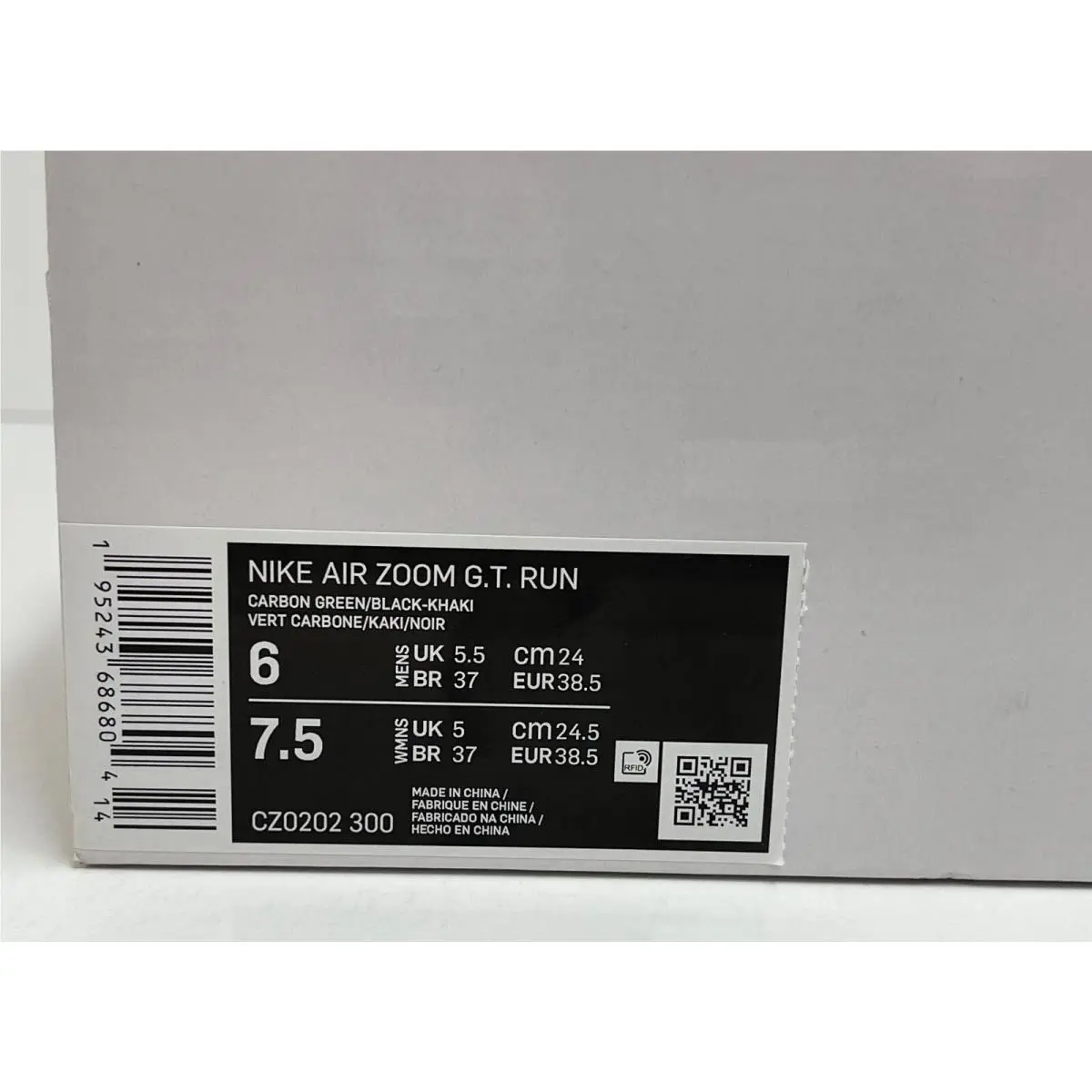 Nike shoes - Nike Zoom Air G.T. Run - CZ0202-300 - Carbon Green (UPC: 195243686804) 9