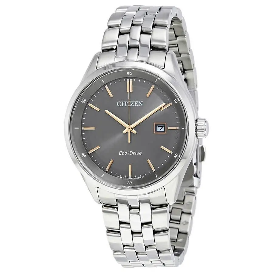 Citizen Contemporary Dress Grey Dial Men`s Watch BM7251-53H - Grey, Dial: Gray, Band: Silver