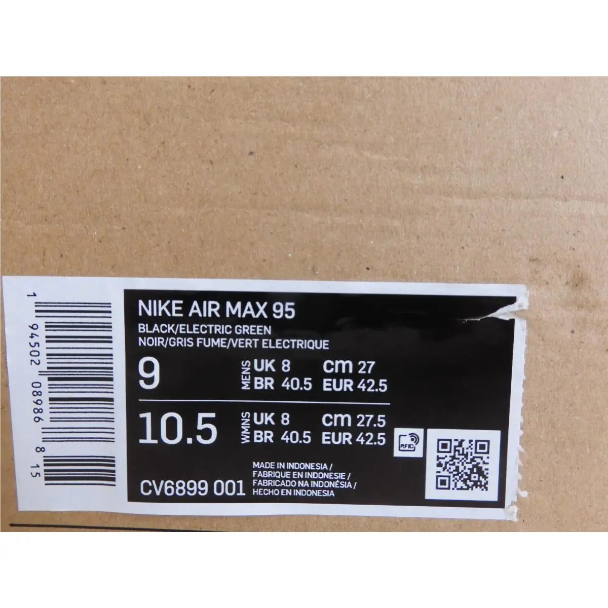 Nike shoes - Nike Air Max 95 - Air Max - CV6899-001 - Black (UPC: 194502089813) 3