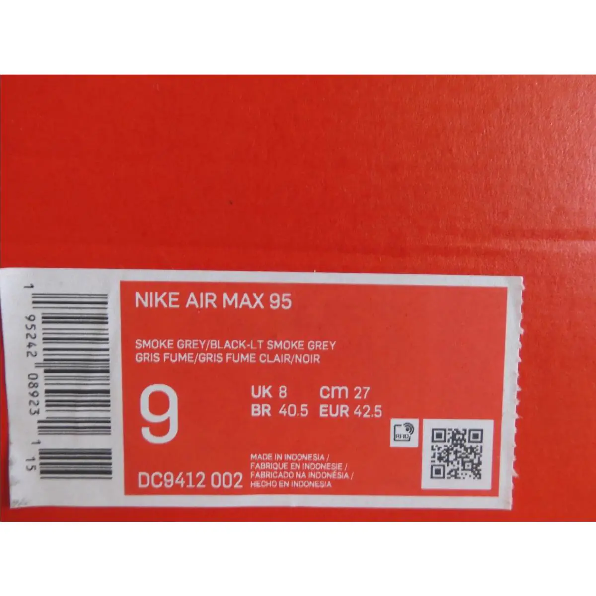 Nike shoes - Nike Air Max 95 - Air Max - DC9412-002 - Smoke Grey-Black-Light Smoke Grey (UPC: 195242089194) 3