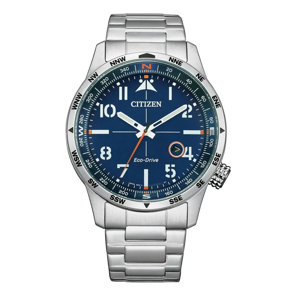 Citizen Men`s Weekender Eco-drive Blue Dial Watch - BM7550-52L - Dial: Blue, Band: Silver, Bezel: Silver