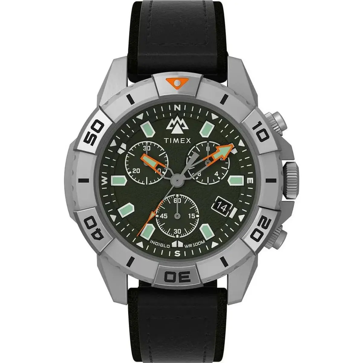 TW2W16100 Men`s Expedition North Ridge Leather Band Chronograph Watch by Timex
