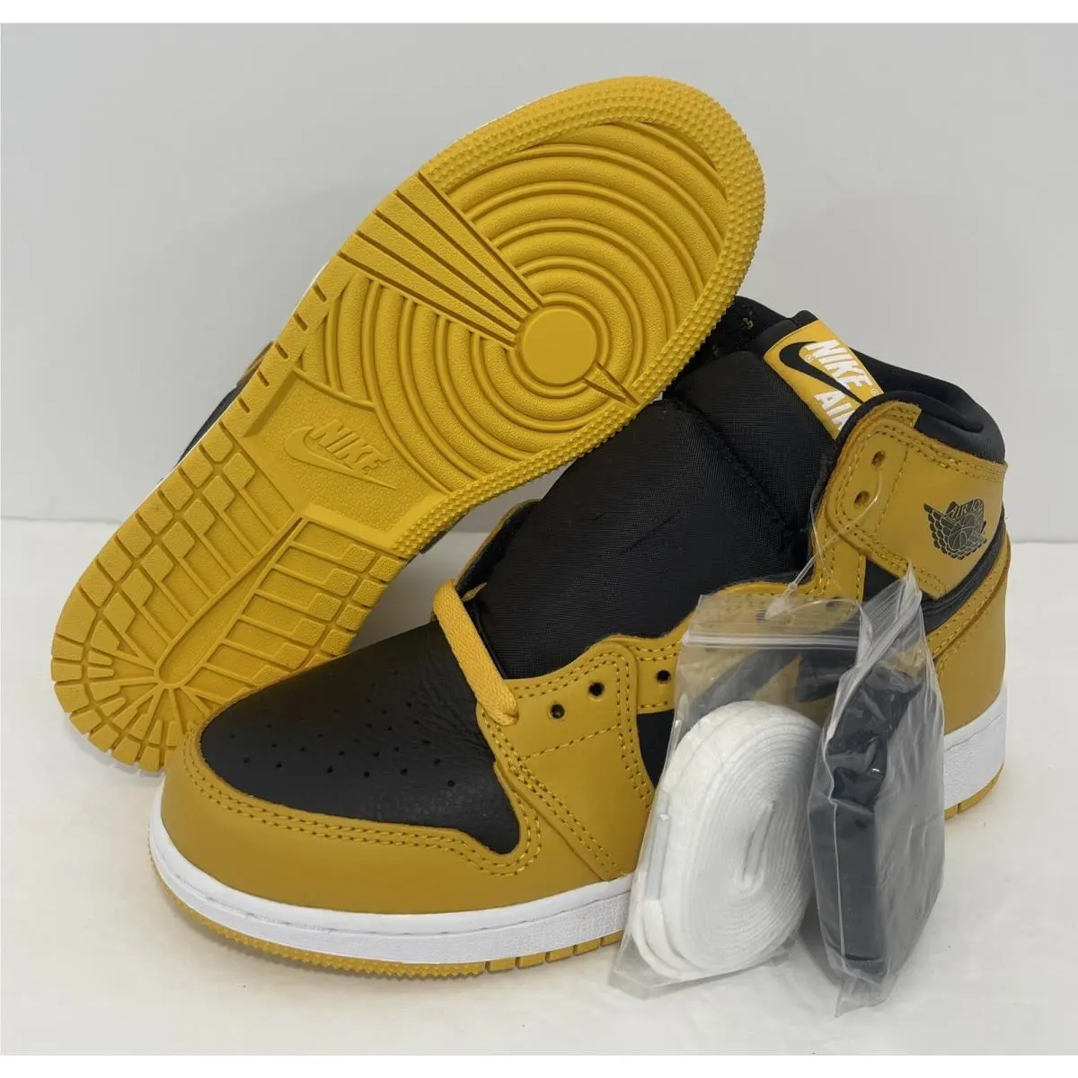 Nike shoes - Nike Air Jordan 1 - Air - 575441-711 - Yellow (UPC: 0196149164038) 9