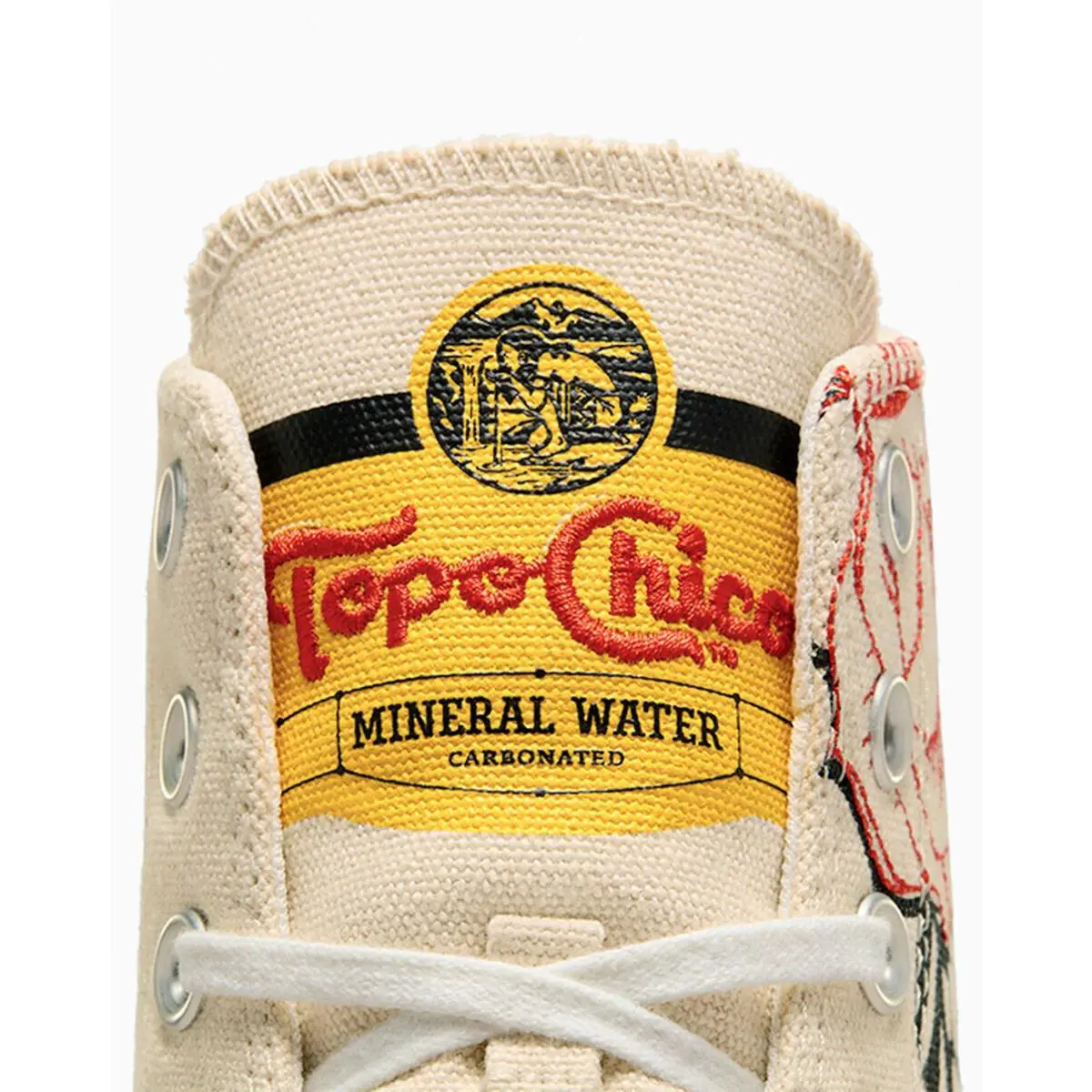 Converse shoes - CONVERSE ALL STAR TOPO CHICO HI - Cream/Black/Red - A10454C 5