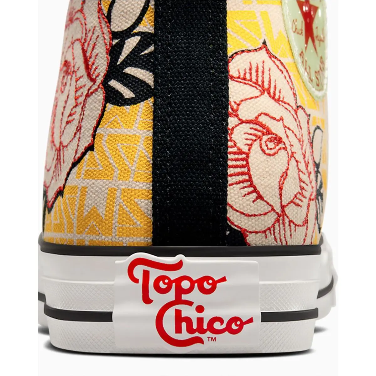Converse shoes - CONVERSE ALL STAR TOPO CHICO HI - Cream/Black/Red - A10454C 6