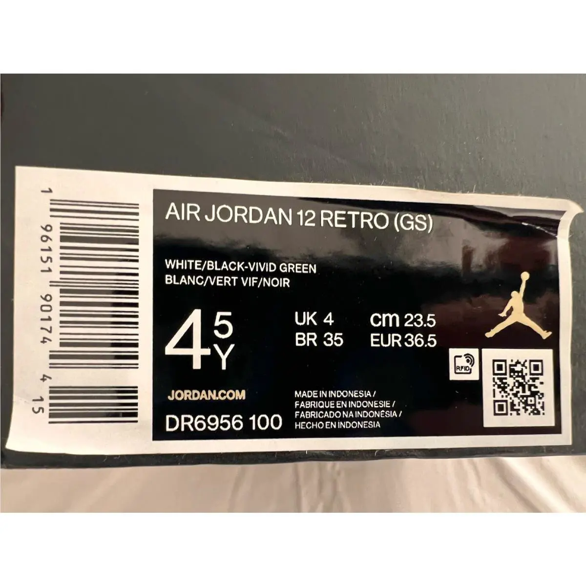 Nike shoes - Air Jordan 12 - Air - DR6956 100 - Multicolor (UPC: 0196151901744) 0