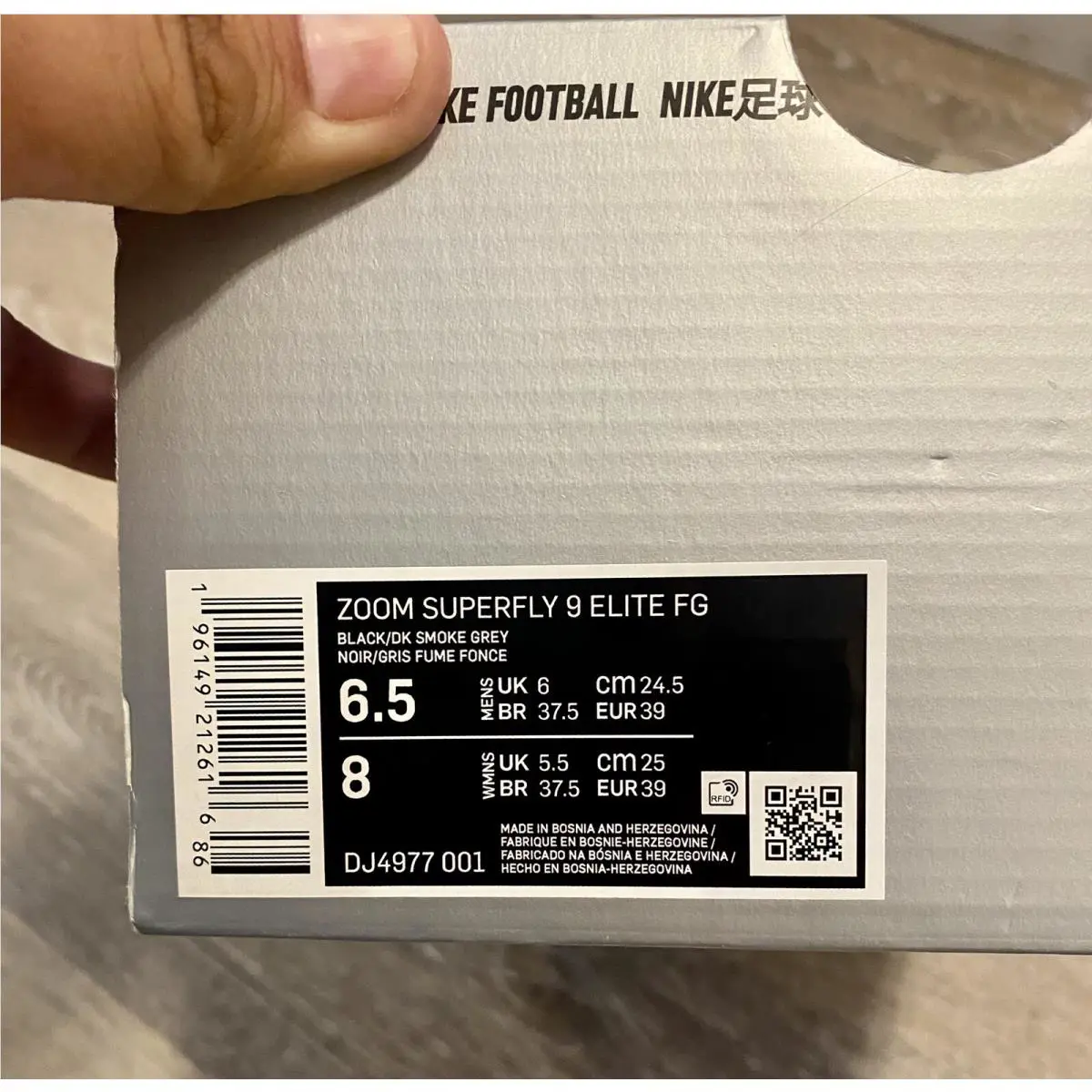 Nike shoes - Nike Zoom Mercurial - Zoom Mercurial - DJ4977 001 - Black/DK Smoke Grey (UPC: 196149212616) 10