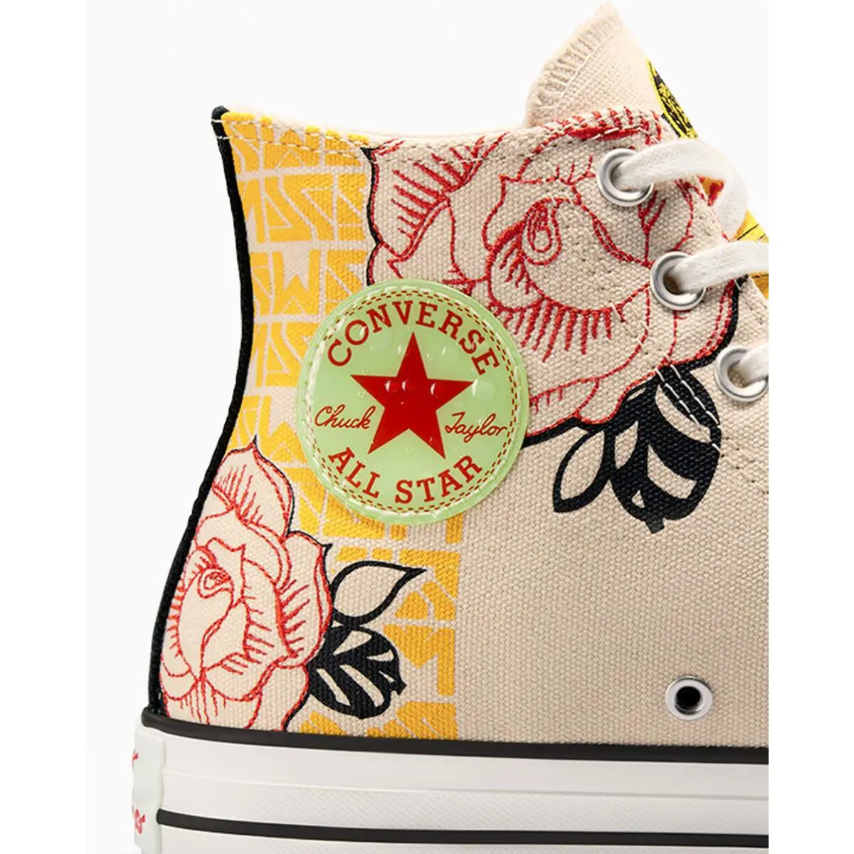 Converse shoes - CONVERSE ALL STAR TOPO CHICO HI - Cream/Black/Red - A10454C 4
